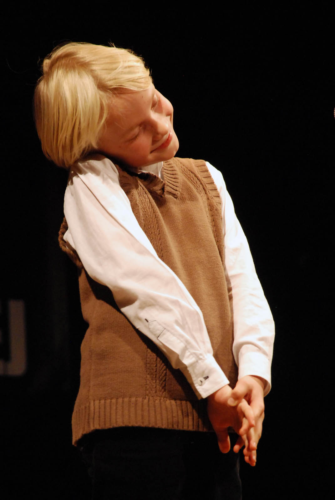 Michał zachwycił słuchaczy.