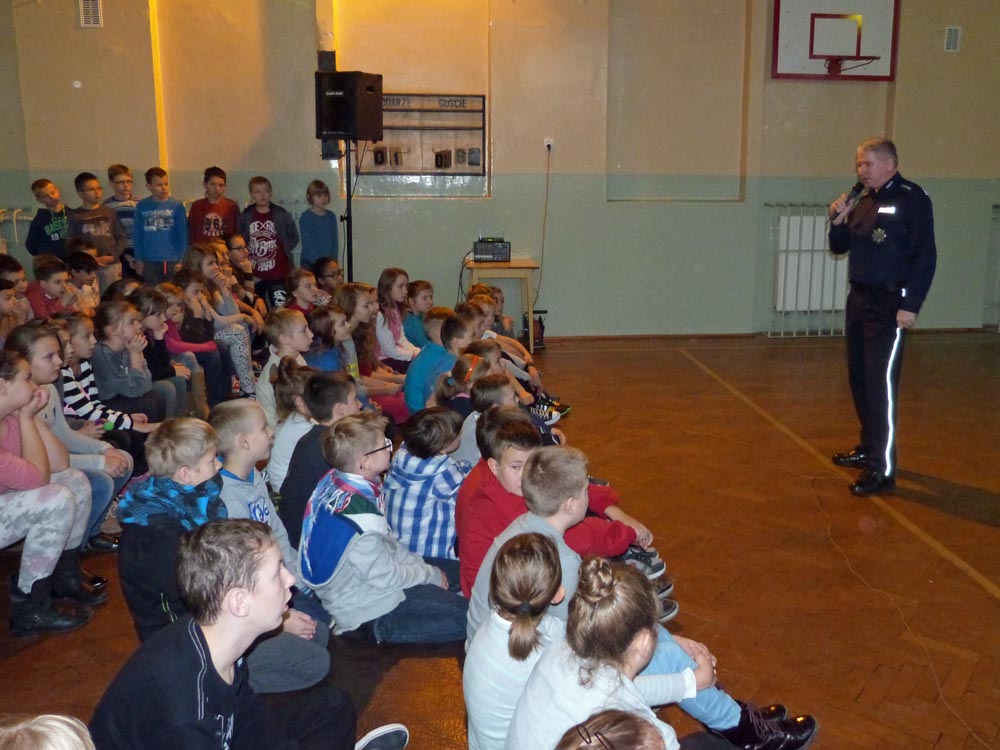 Spotkanie z policjantem.