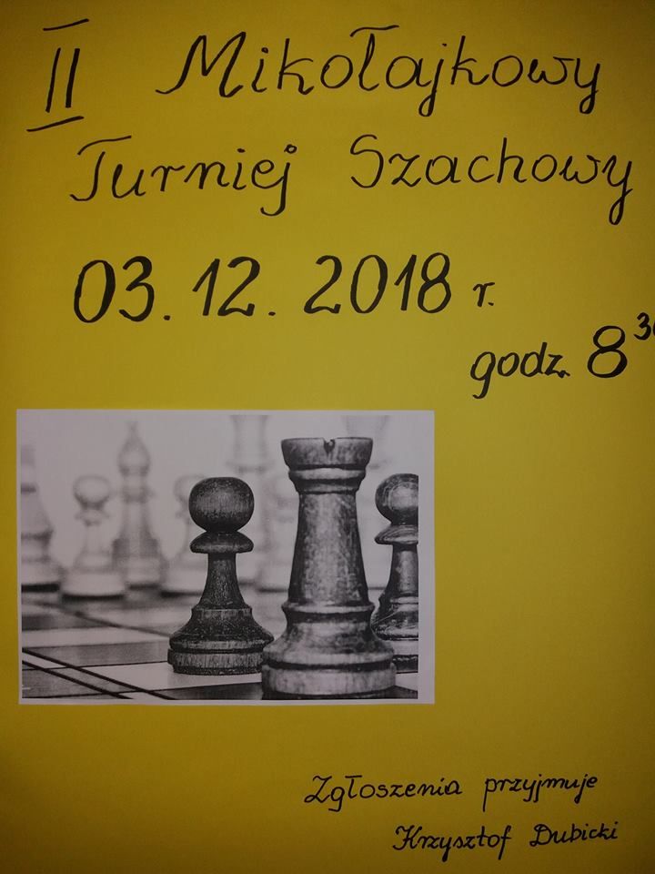 II Mikołajkowy Turniej Szachowy